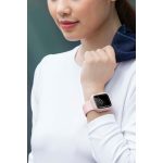 Uniq Apple Watch 45mm Moduo Camlı Kasa Ekran Koruyucu - Sarı-Beyaz - Görsel 5