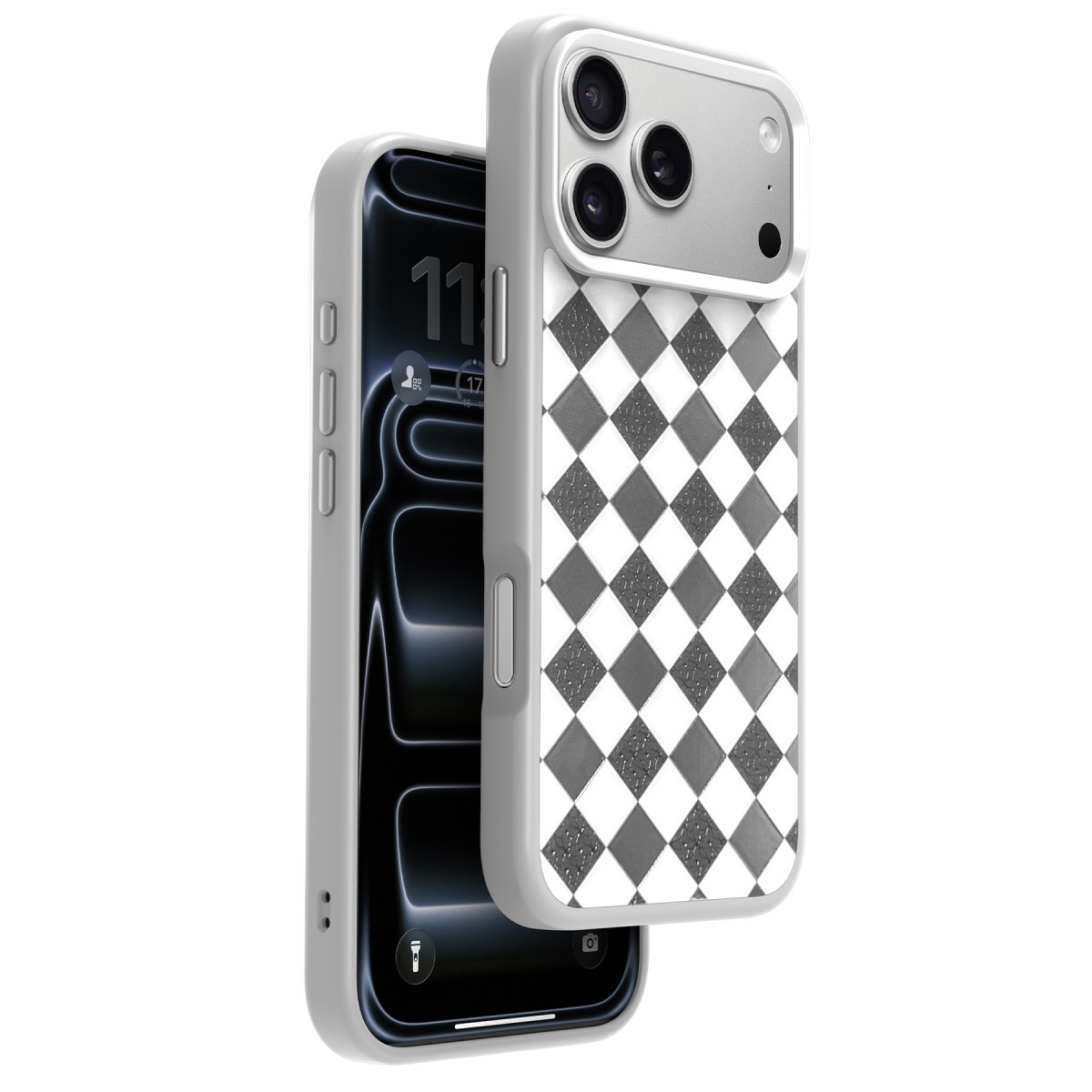urr-apple-iphone-17-pro-luxury-matte-glass-magsafe-kapak-gumus-web URR Apple iPhone 17 Pro Luxury Matte Glass Magsafe Kapak - Gri - Görsel 1