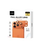 URR Apple iPhone 17 Pro Max Fans Series Full Alloy Kamera Lens Koruyucu - Turuncu - Görsel 3
