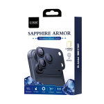 URR Apple iPhone 17 Pro Max Sapphire Armor Kamera Lens Koruyucu - Lacivert - Görsel 3