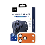 URR Apple iPhone 17 Pro Sapphire Armor Kamera Lens Koruyucu - Turuncu