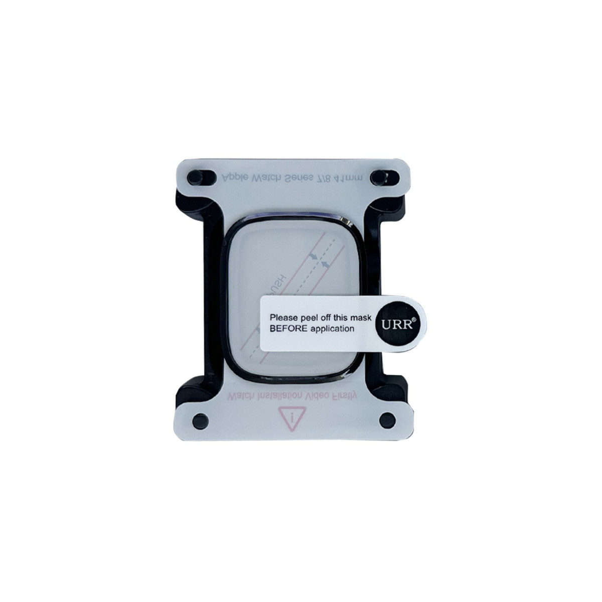 URR Apple Watch 45mm 2in1 PMMA Nano Ekran Koruyucu – Siyah görseli 2