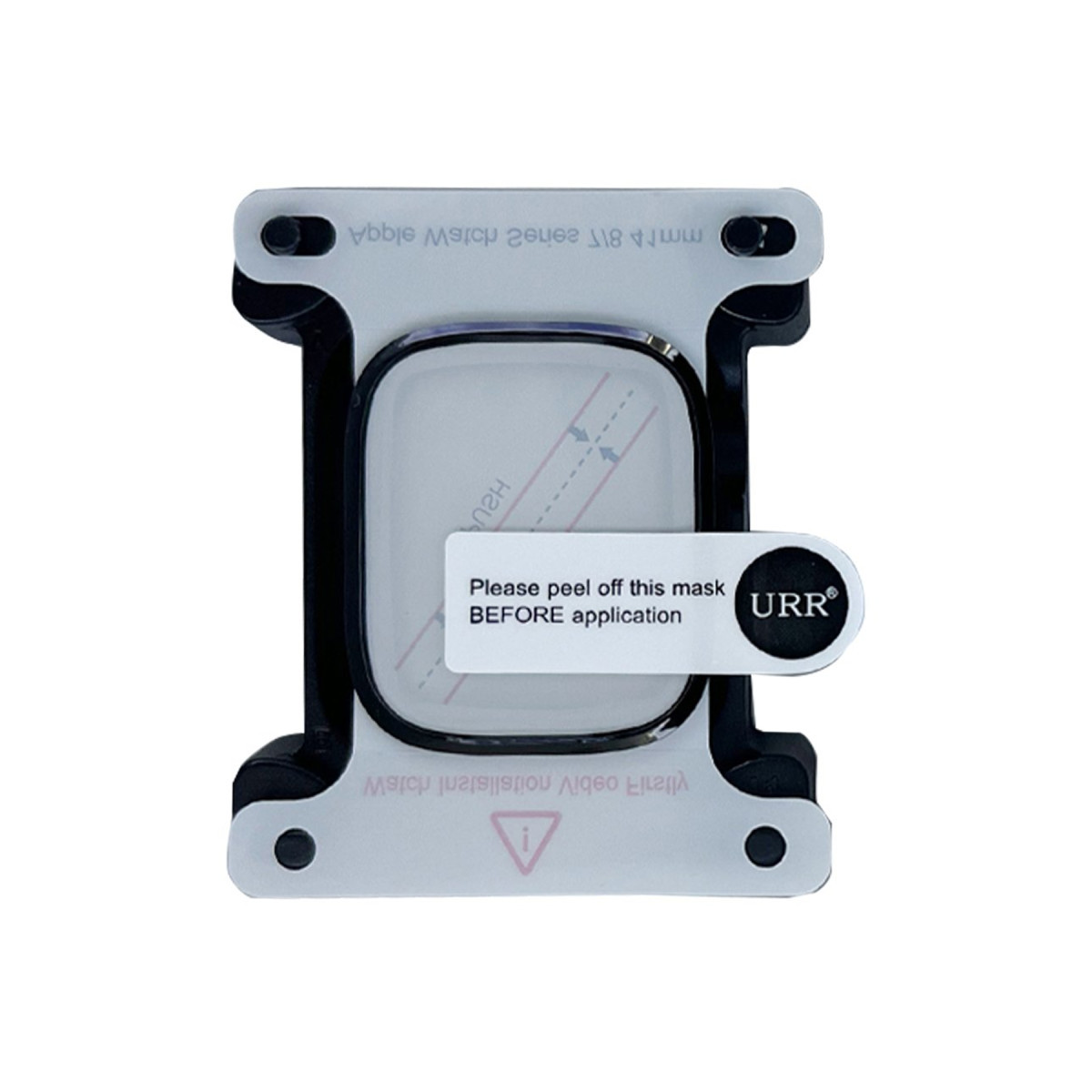 URR Apple Watch 46mm 2in1 PMMA Nano Ekran Koruyucu – Siyah görseli 2