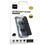 URR Apple iPhone 13 Pro Max Fans Series Premium Hayalet Cam Ekran Koruyucu - Siyah
