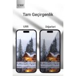 URR Apple iPhone 14 Pro HD Privacy Cam Ekran Koruyucu - Siyah - Görsel 5