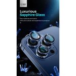 URR Apple iPhone 14 Pro Max Sapphire PVDSS Kamera Lens Koruyucu - Derin Mor - Görsel 3