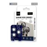 URR Apple iPhone 14 Pro Max Sapphire PVDSS Kamera Lens Koruyucu - Gümüş
