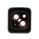URR Apple iPhone 14 Titanium Alloy AR Kamera Lens Koruyucu - Kırmızı
