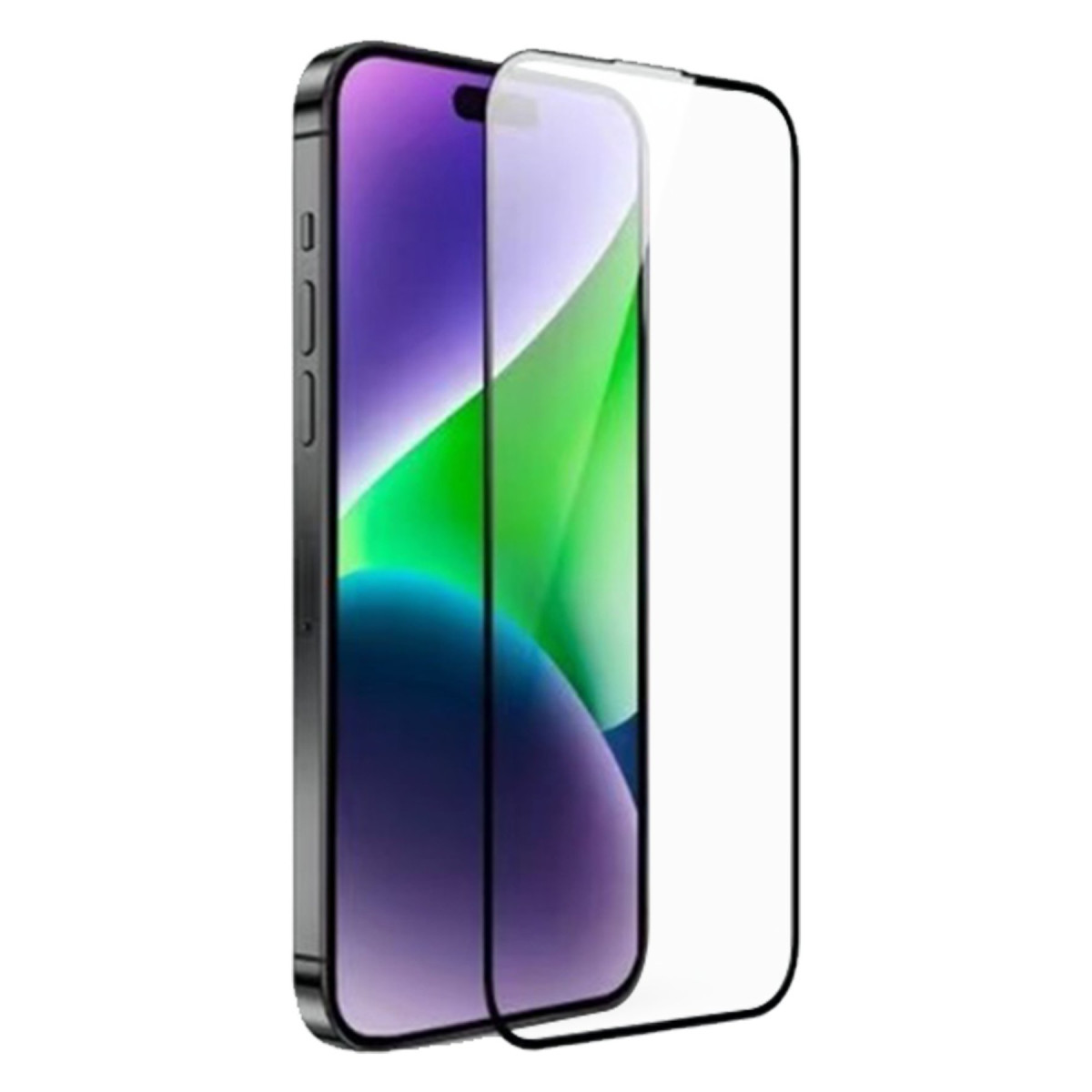 URR Apple iPhone 15 Pro 2.5D Antistatik Silkscreen Cam Ekran Koruyucu – Siyah görseli 1