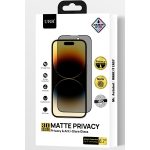 URR Apple iPhone 15 Pro 3D Matte Privacy Resin Edge Cam Ekran Koruyucu - Siyah