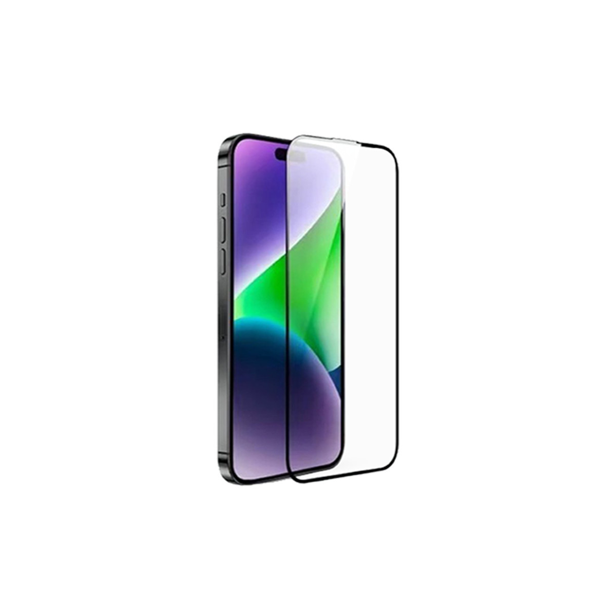 URR Apple iPhone 15 Pro 3D Resin Edge Cam Ekran Koruyucu – Siyah görseli 1