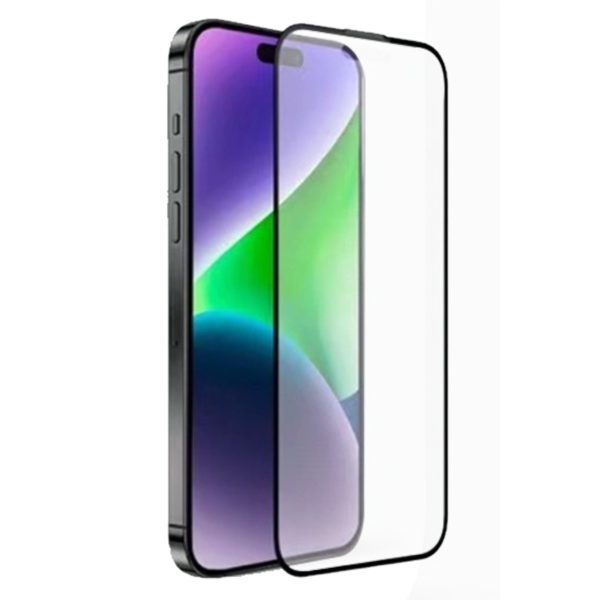 URR Apple iPhone 15 Pro Max 3D Matte Antiglare Resin Edge Cam Ekran Koruyucu - Siyah
