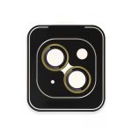 URR Apple iPhone 15 Titanium Alloy AR Kamera Lens Koruyucu - Sarı