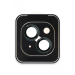 URR Apple iPhone 15 Titanium Alloy AR Kamera Lens Koruyucu - Siyah