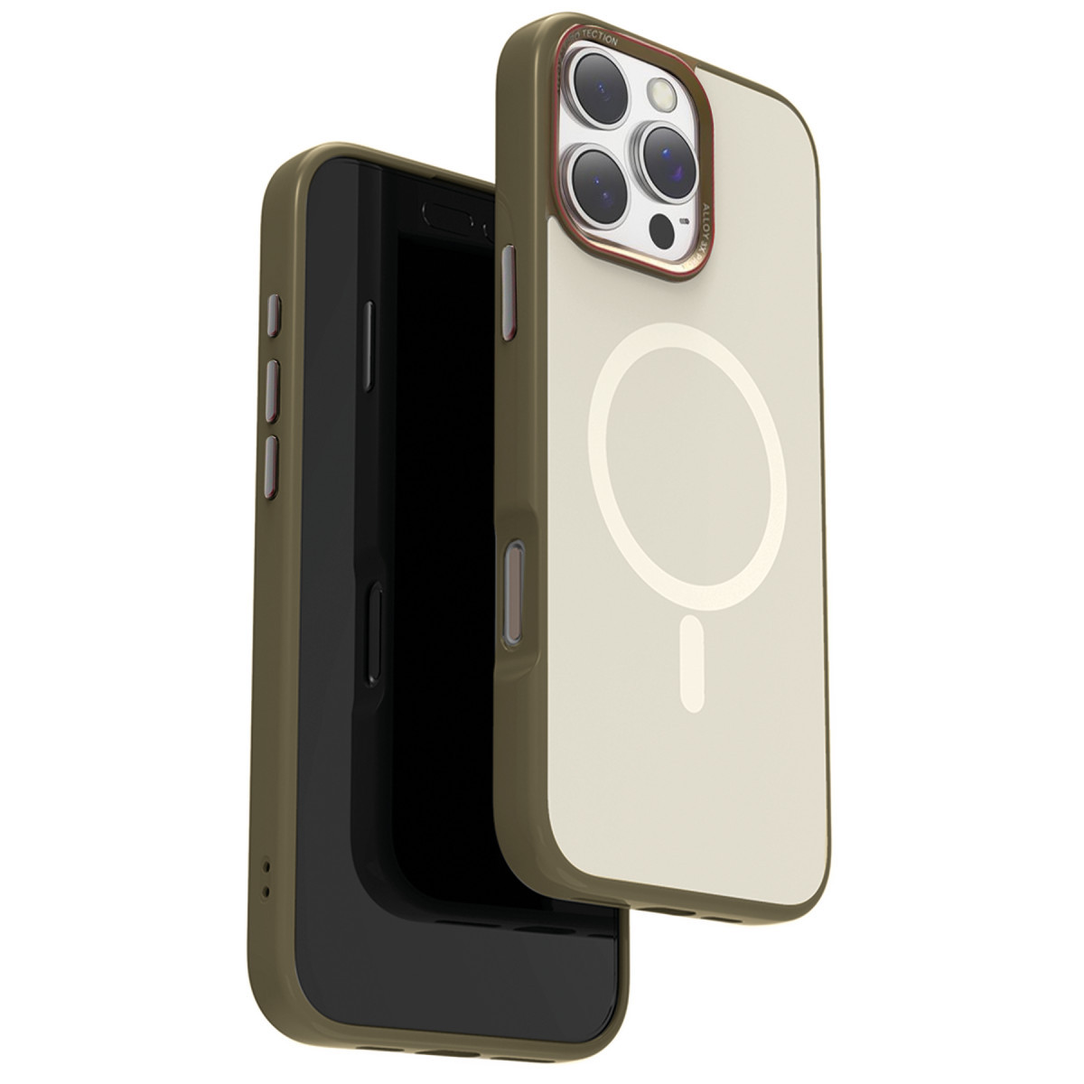 URR Apple iPhone 16 Pro Matte Pure Glass Magsafe Kapak – Gold görseli 1