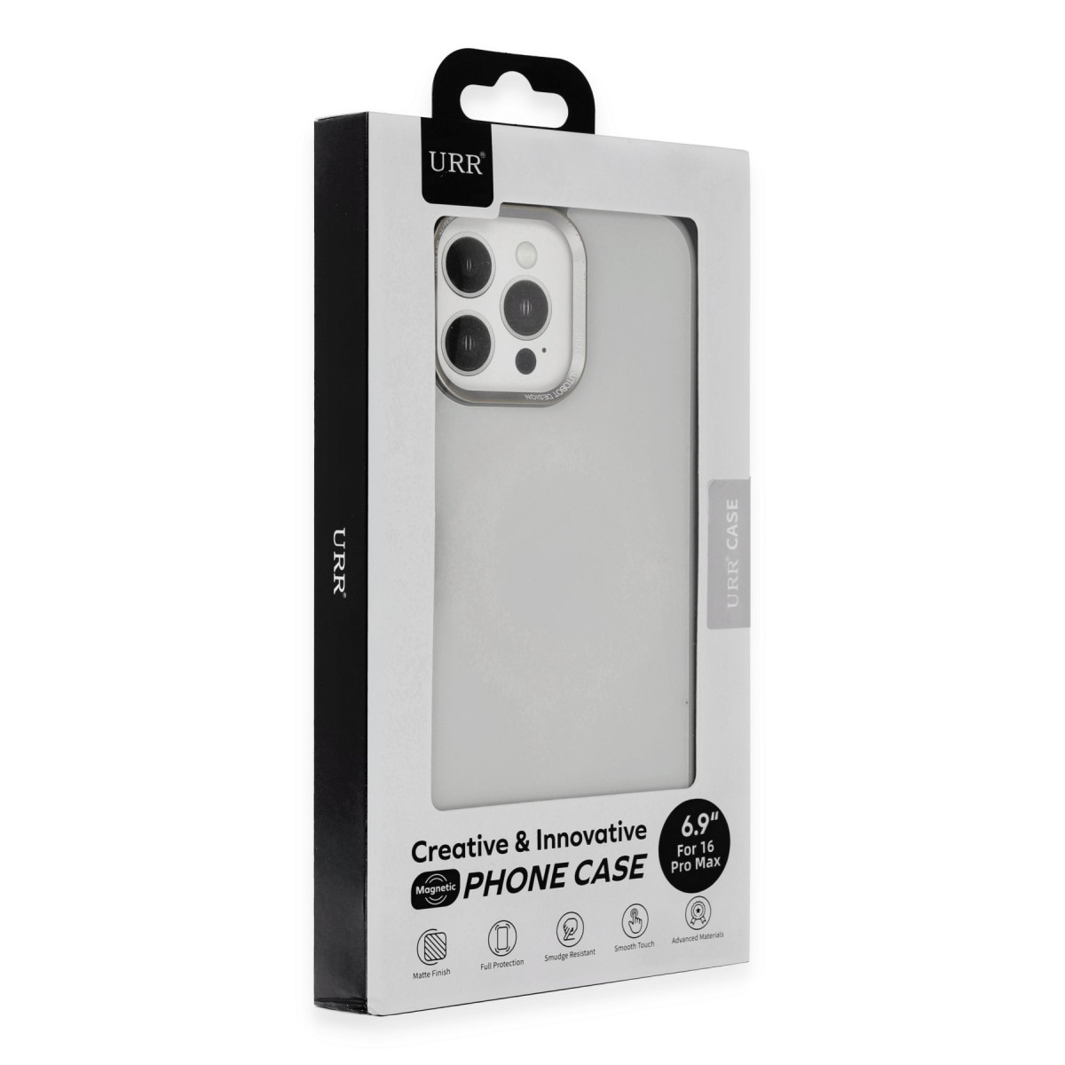 URR Apple iPhone 16 Pro Matte Pure Glass Magsafe Kapak – Titan Gri görseli 2