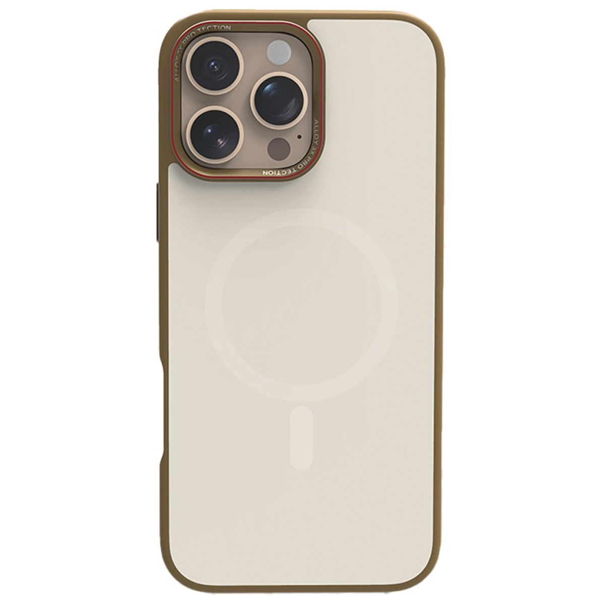 URR Apple iPhone 16 Pro Max Matte Pure Glass Magsafe Kapak – Gold görseli 2