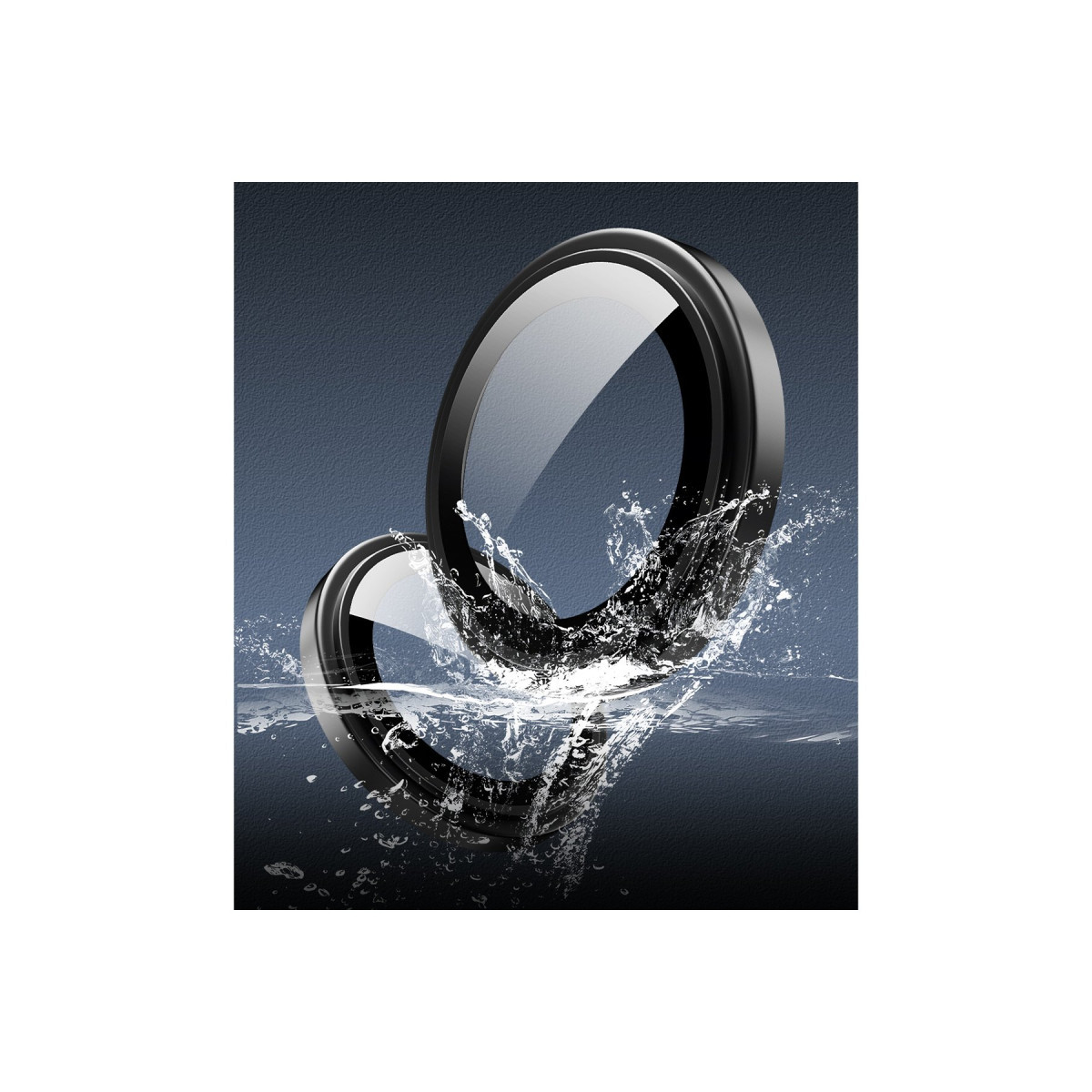 URR Apple iPhone 16 Pro Max Titanium Alloy AR Kamera Lens Koruyucu – Gümüş görseli 3