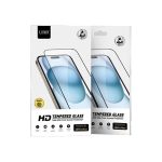 URR Apple iPhone 14 2.5D Mat Antidust HD Cam Ekran Koruyucu - Siyah