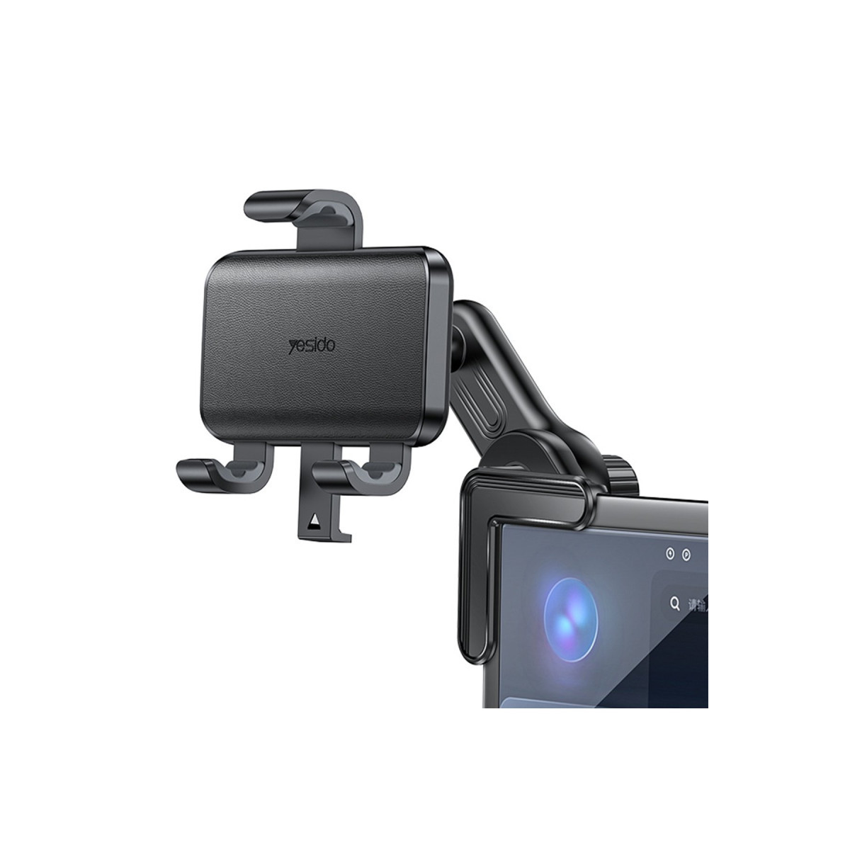 Yesido C250 360 Derece Ayarlanabilir Araç CarPlay Ekranına Sabitlenen Araç Telefon Tutucu - Siyah