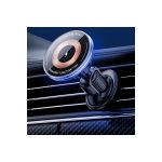 Yesido C308 Izgara Klipsli Cam Yüzeyli 15W Kablosuz Şarjlı Magsafe Araç Tutucu - Siyah - Görsel 2