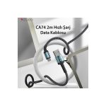 Yesido CA74 1.2M 2.4A Hasırlı Usb to Type-C Hızlı Şarj Kablosu - Siyah - Görsel 9