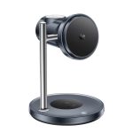 Yesido DS40 Qi2.2 25W Hızlı Şarj Destekli Apple Watch ve Samsung Watch Uyumlu Manyetik Masaüstü Kablosuz Şarj Cihazı  - Siyah