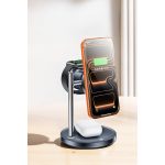 Yesido DS40 Qi2.2 25W Hızlı Şarj Destekli Apple Watch ve Samsung Watch Uyumlu Manyetik Masaüstü Kablosuz Şarj Cihazı  - Siyah - Görsel 5