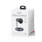 Yesido DS40 Qi2.2 25W Hızlı Şarj Destekli Apple Watch ve Samsung Watch Uyumlu Manyetik Masaüstü Kablosuz Şarj Cihazı  - Siyah - Görsel 6