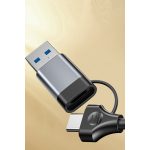 Yesido HB20 5in1 1 Adet USB 3.0 / 2 Adet Usb 2.0 / 1 Adet 100W Type-C Çıkışlı Usb ve Type-C Girişli Hub Dönüştürücü - Siyah - Görsel 4