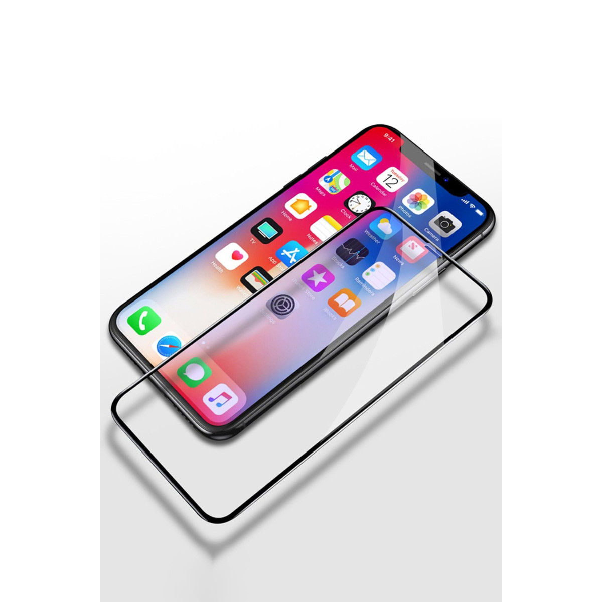 Yesido Apple iPhone 12 Pro Max TG12 5D Cam Ekran Koruyucu – Siyah görseli 2
