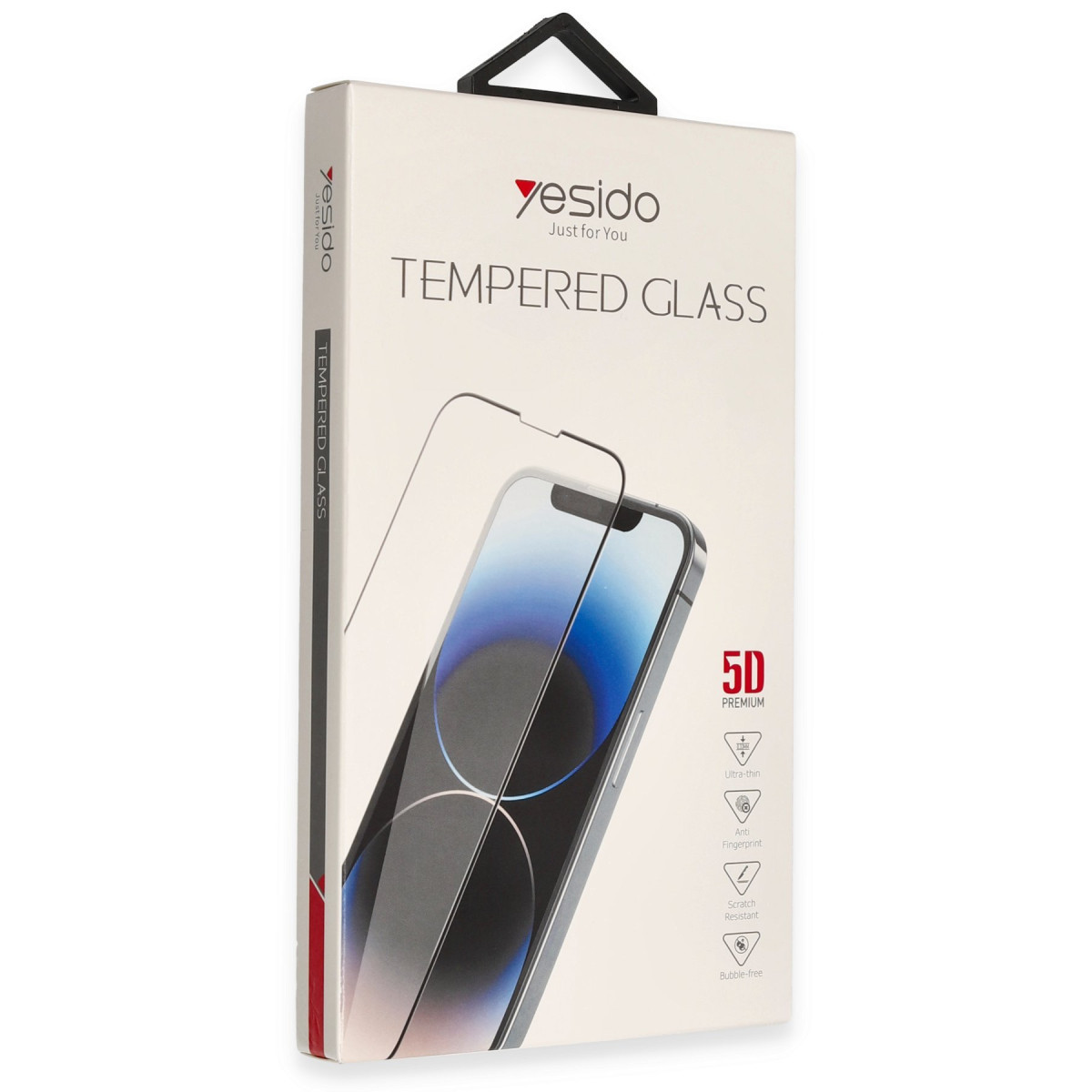 Yesido Apple iPhone 12 Pro Max TG12 5D Cam Ekran Koruyucu – Siyah görseli 4