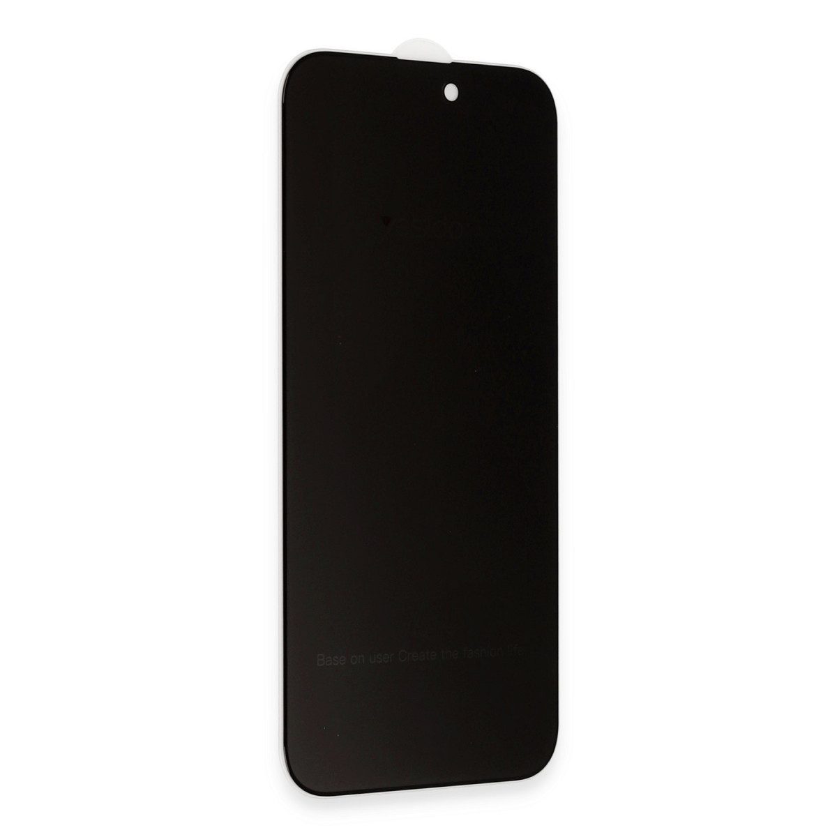 Yesido Apple iPhone 14 Pro TG13 5D Hayalet Cam Ekran Koruyucu – Siyah görseli 2