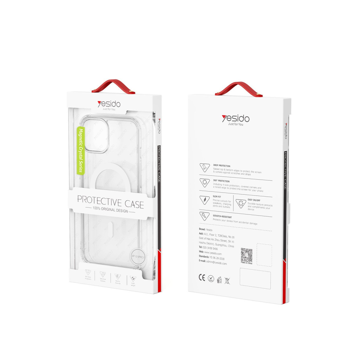 Yesido Apple iPhone 16 Plus PC03 Ace Şeffaf Magsafe Kapak – Şeffaf görseli 3