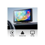 Yesido KM17 7inç BT 5.0 Wifi FM Aux AirPlay ve Android Auto Destekli CarPlay - Siyah - Görsel 3