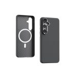 Yesido Samsung Galaxy S24 Plus PC09 Elegance Deri Magsafe Kapak - Titan Gri