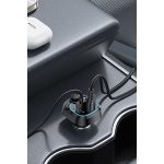 Yesido Y70 RGB 1 Adet 15W Type-C ve 1 Adet 15W USB Çıkışlı BT 5.3 FM Transmitter - Siyah - Görsel 2
