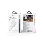 Yesido YC02E 20W Type-C ve 18W QC 3.0 USB Çıkışlı PD Hızlı Şarj Cihazı - Beyaz - Görsel 2