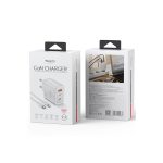 Yesido YC70 1 Adet 65W Type-C / 1 Adet 30W USB ve 1 Adet 45W Lightning Çıkışlı Ekstra 2M Type-C to Ligtning Kablolu GAN Hızlı Şarj Cihazı - Beyaz - Görsel 5