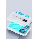 Yesido YP45 10.000 mAh 20W Dijital Göstergeli 15W Kablosuz Şarjlı Standlı Magsafe PD Hızlı Şarj Powerbank - Beyaz - Görsel 3