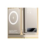 Yesido YP66 5.000 mAh Led Şarj Göstergeli 20W Type-C Çıkışlı ve 15W Kablosuz Şarjlı PD Hızlı Şarj Magsafe Powerbank - Gold - Görsel 4