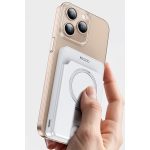 Yesido YP73 Konum Takip Özellikli 5.000 mAh Kablosuz Magsafe Powerbank - Beyaz - Görsel 3