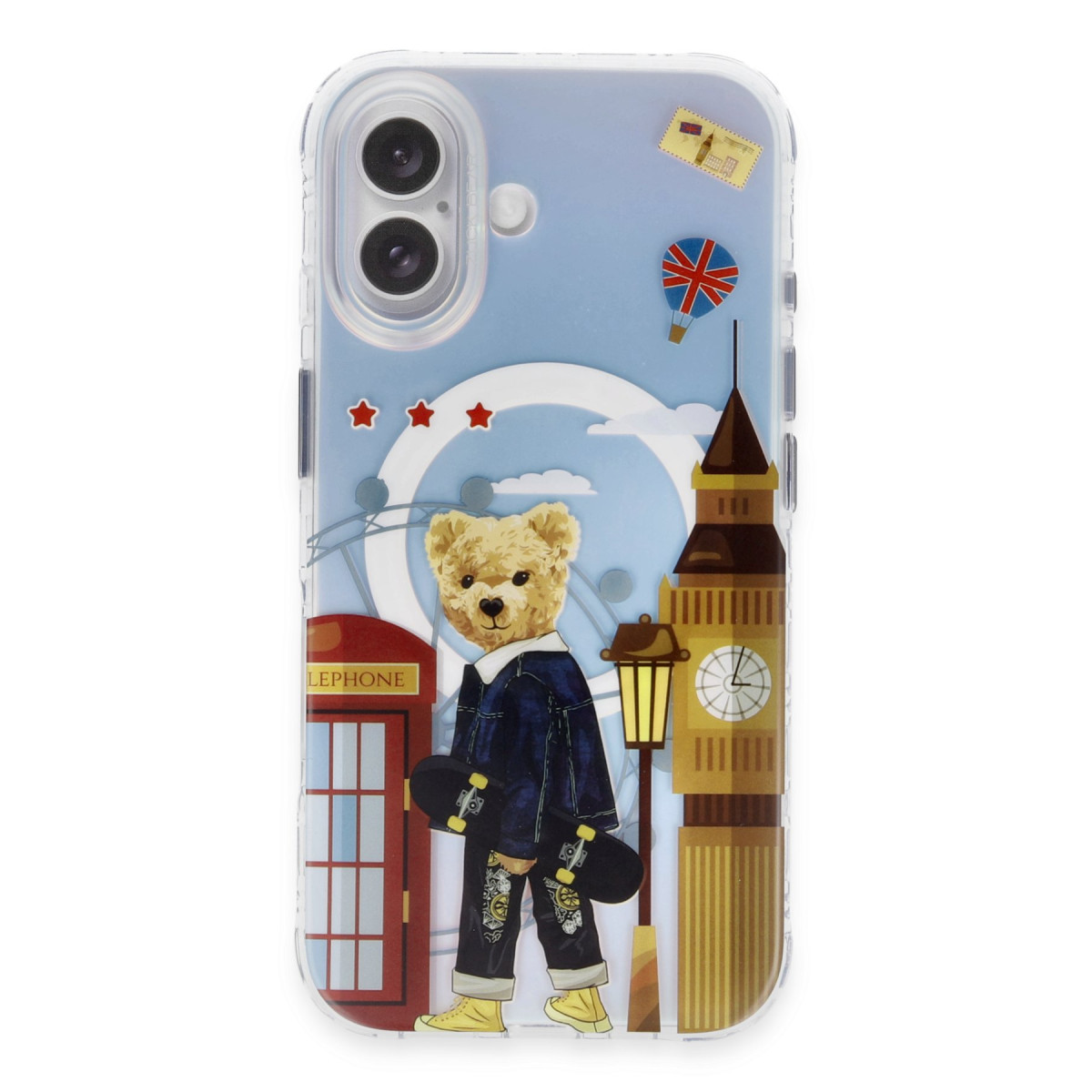 ZuckBear Apple iPhone 16 Darnell Frosted Laser Magsafe Kapak – London görseli 1