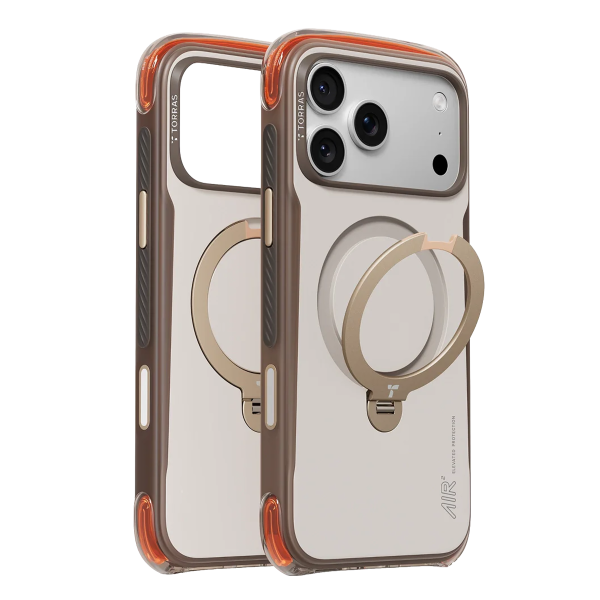 Torras Apple iPhone 17 Pro Max Ostand Q3 Air Pro Standlı Magsafe Kapak - Gravel Dust