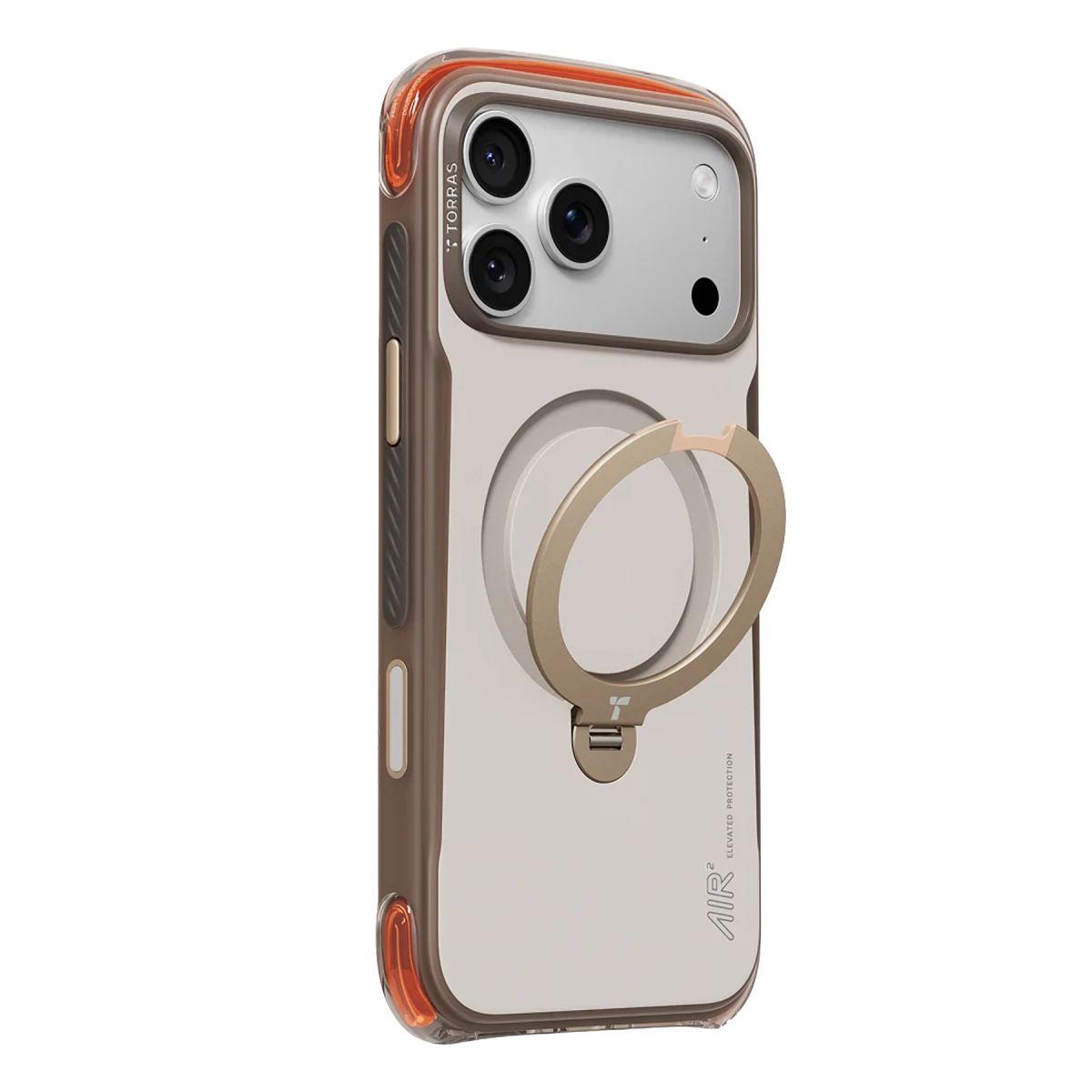 Torras Apple iPhone 17 Pro Ostand Q3 Air Pro Standlı Magsafe Kapak – Gravel Dust görseli 2