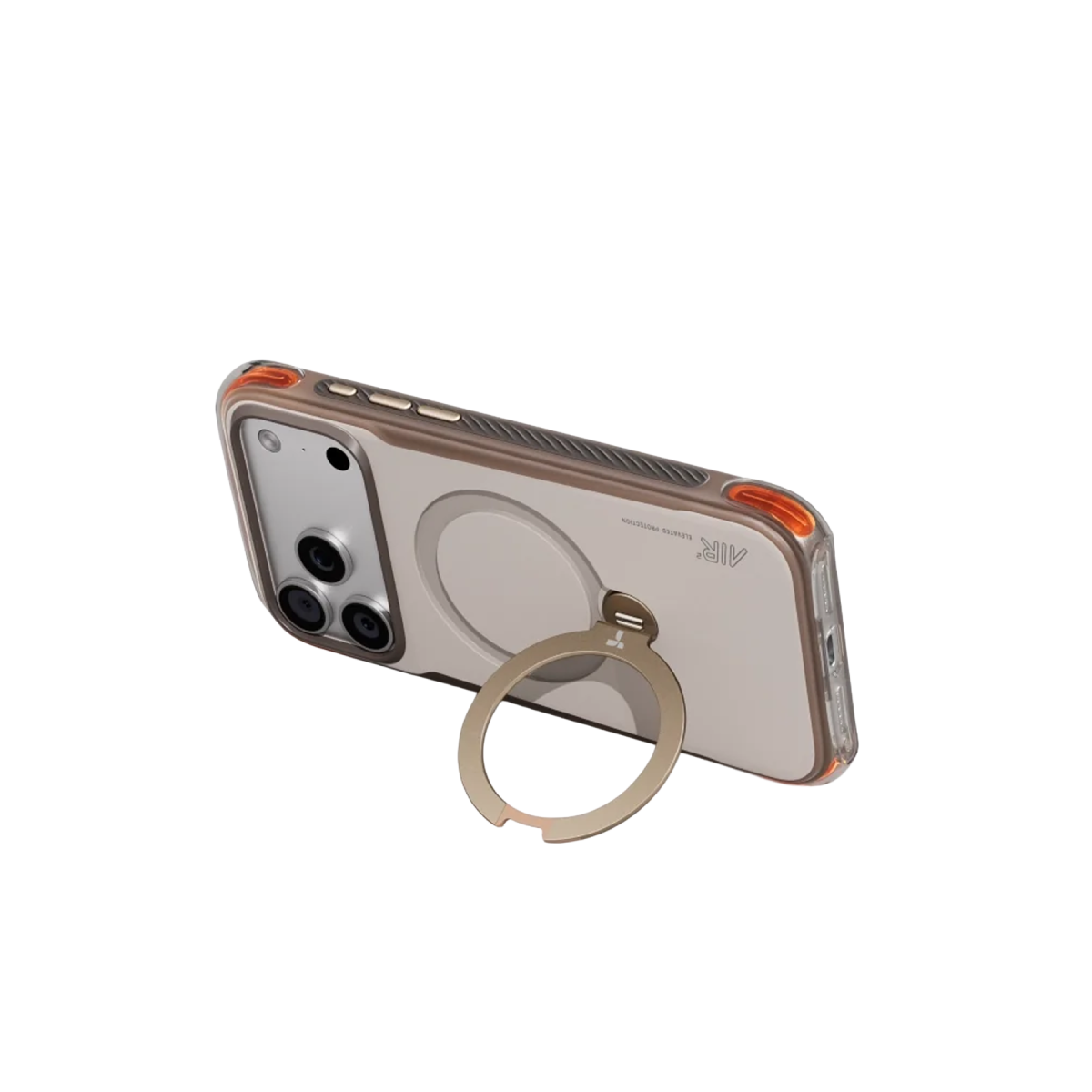 Torras Apple iPhone 17 Pro Ostand Q3 Air Pro Standlı Magsafe Kapak – Gravel Dust görseli 3