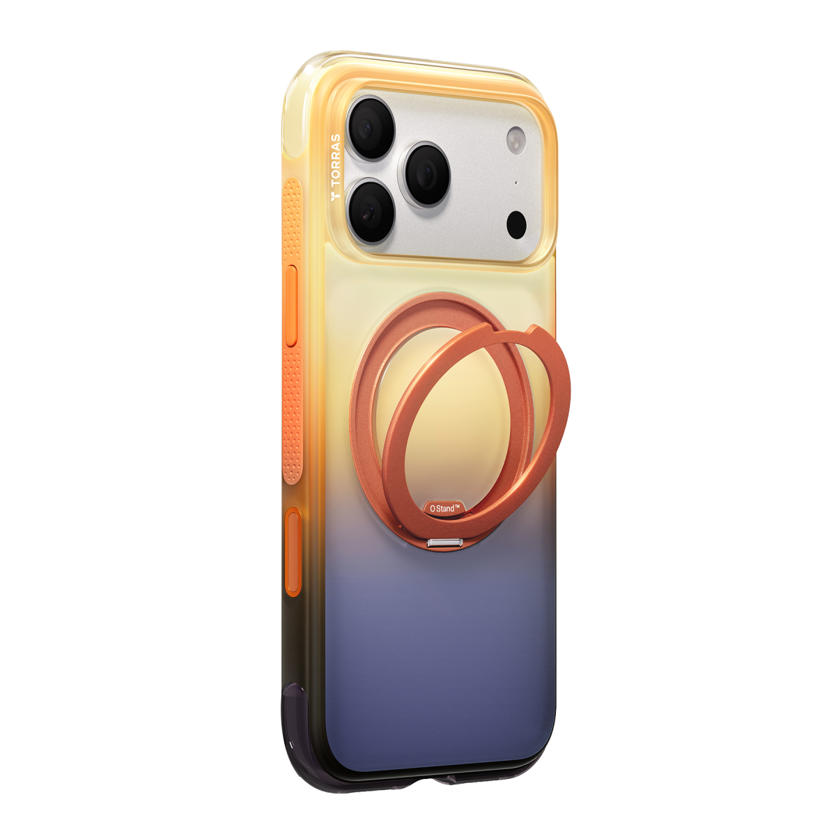 Torras Apple iPhone 18 Pro Max O3 Air Gradient Standlı Magsafe Kapak – Sierra Dusk görseli 2