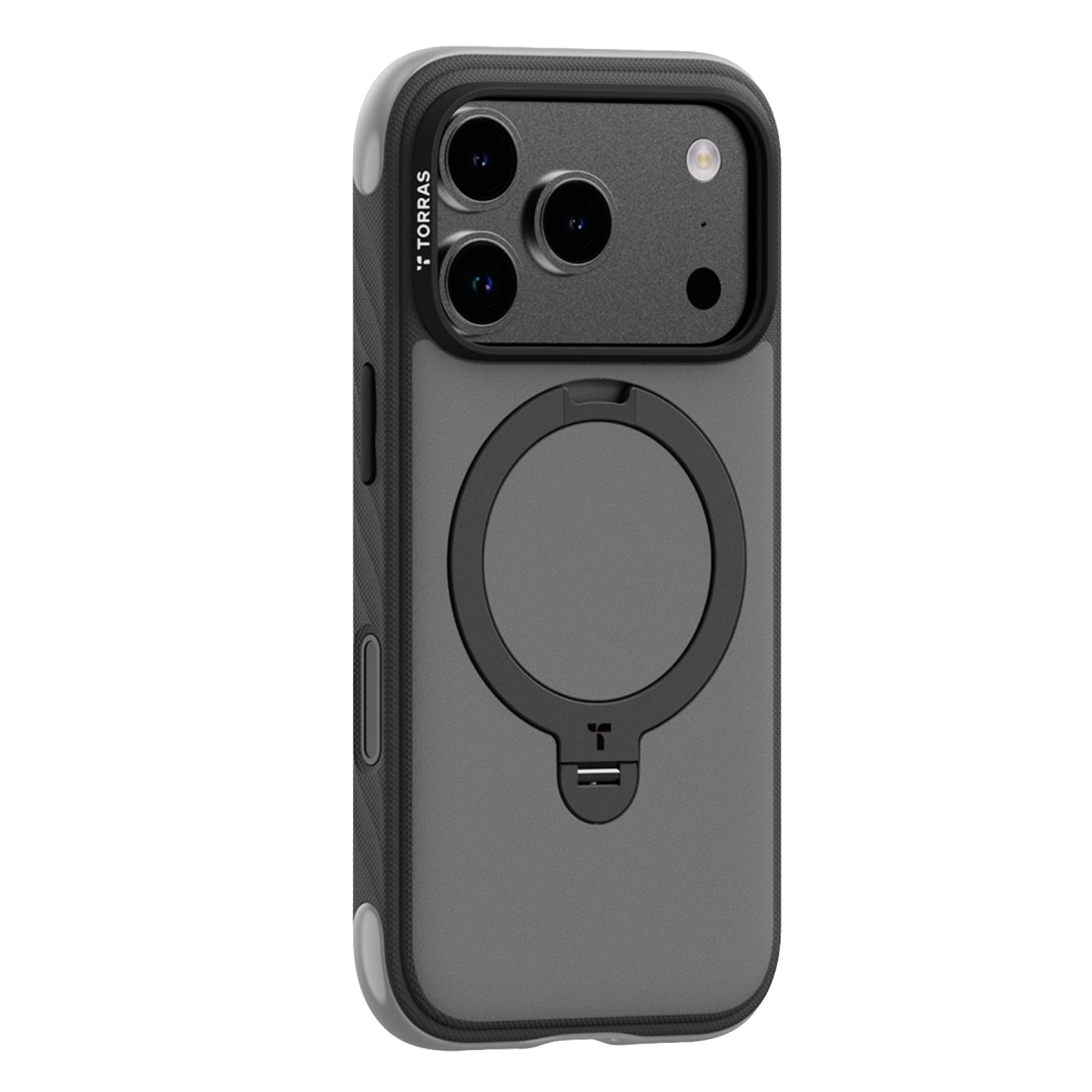 Torras Apple iPhone 18 Pro Max Ostand Q3 Rugg Standlı Magsafe Kapak – Siyah görseli 2