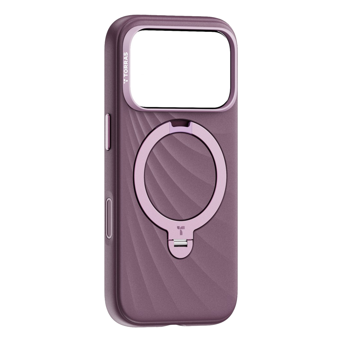 Torras Apple iPhone 18 Pro Max Ostand Q3 Silicone Wind Standlı Magsafe Kapak – Bordo görseli 2