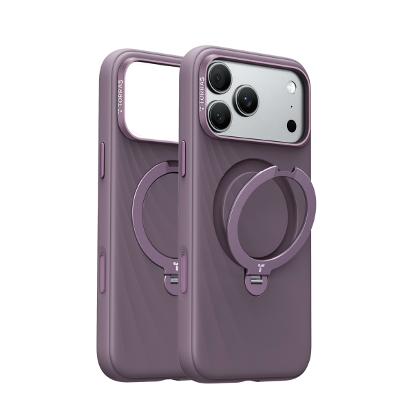 Torras Apple iPhone 18 Pro Max Ostand Q3 Silicone Wind Standlı Magsafe Kapak - Bordo